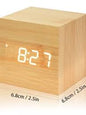 RELOJ DE MADERA LED